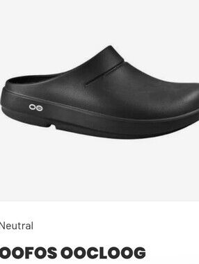 OOFOS OOCLOOG Men's Black Recovery Clog- Size 10